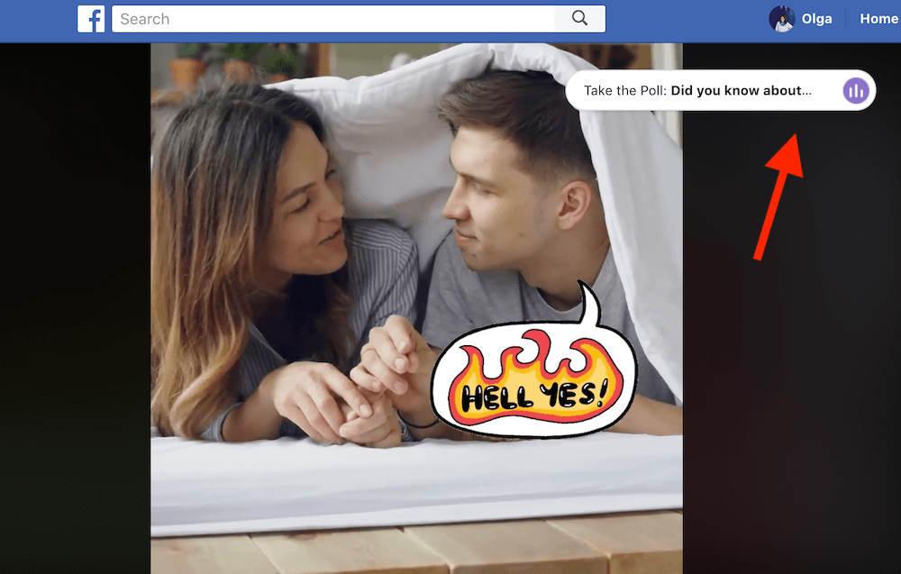 Facebook video polls