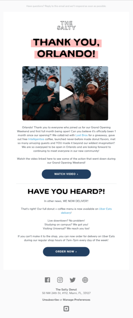 Video in emails_The Salty Donut