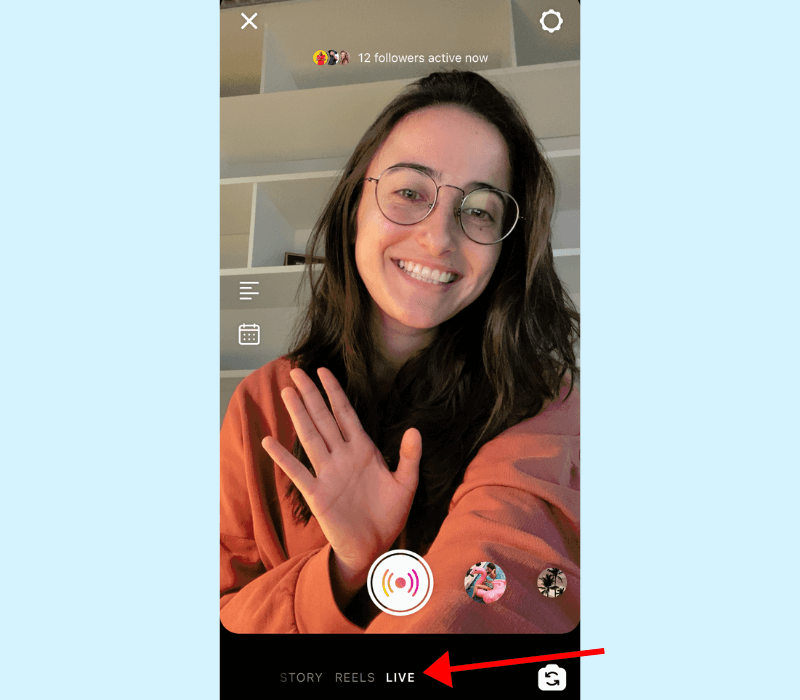 Instagram Live scroll